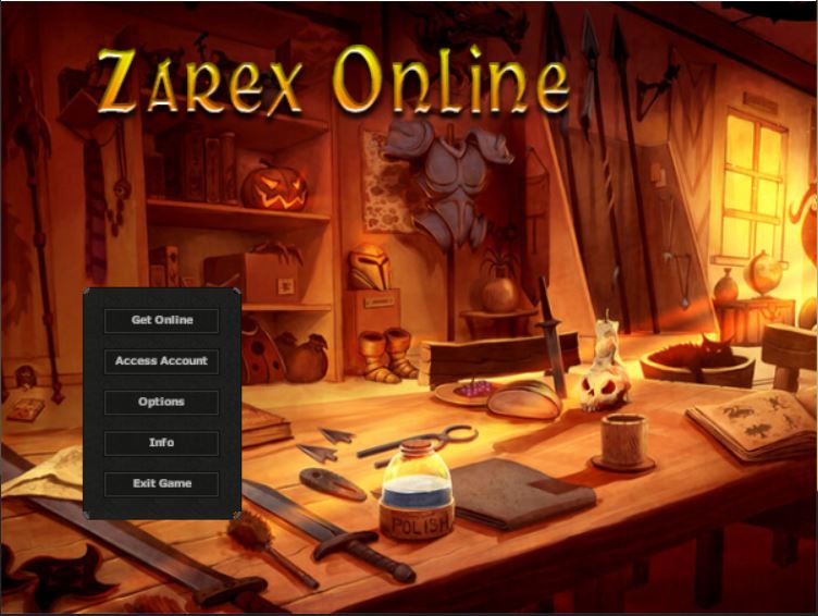 The Zarex client menu